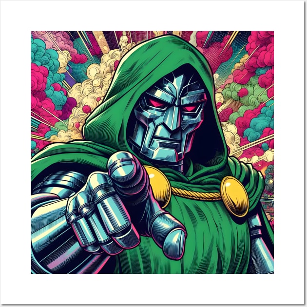 Conquer with Style: Dr. Doom-Inspired Art and Legendary Supervillain Designs Await! Wall Art by insaneLEDP